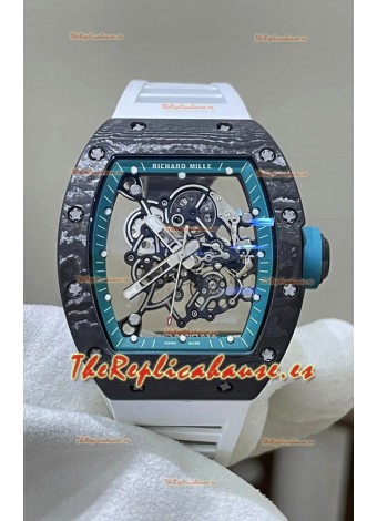 Richard Mille RM055 Negro NTPT Reloj con Movimiento Auténtico Vaucher Réplica Super