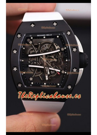 Richard Mille 61-01 Yohan Blake Genuino Movimiento Tourbillon Reloj Réplica Espejo 1:1