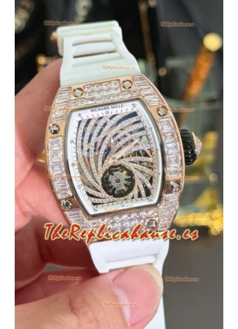 Richard Mille RM51-02 Reloj Caja Oro Rosado en Movimiento Automático Moissanitas