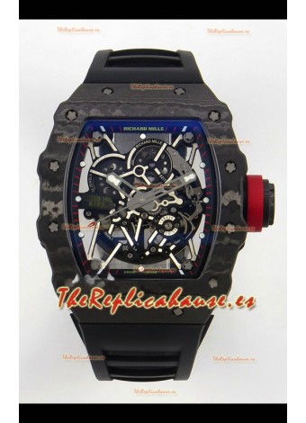 Richard Mille Super Clone RM035-02 Caja Carbono Reloj con Movimiento RMAL1