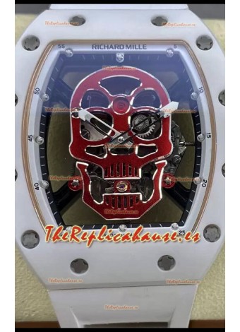 Richard Mille RM052-01 Reloj Edición Skull Genuino Tourbillon en Caja de Cerámica
