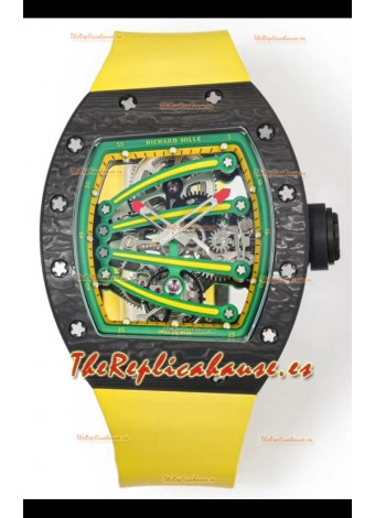 Richard Mille Super Clone RM59-01 Caja Carbono NTPT Dial Verde Reloj Réplica Suizo