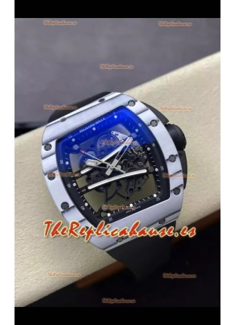 Richard Mille Super Clone RM61-01 Yohan Blake Blanco Quartz NTPT Casing Tourbillon Movement 