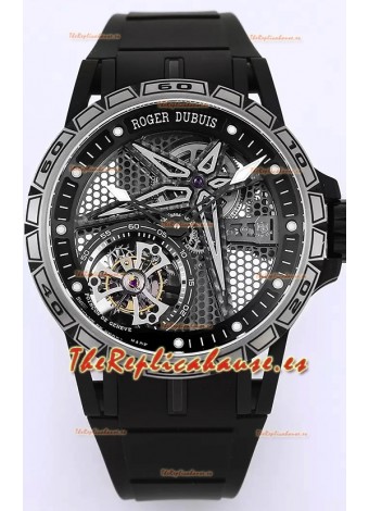 Roger Dubuis Excalibur Spider Pirelli Edition Titanio Reloj Réplica 1:1 Genuino Tourbillon