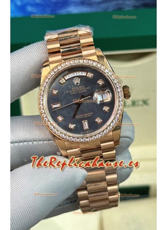 Reloj Rolex Day Date Presidential Oro Rosado 18K 40MM - Dial Perla Calidad Espejo 1:1