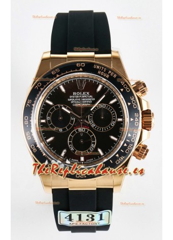Rolex Daytona Super Clone 126515 Dial Rosado Dorado Negro Movimiento Original Cal.4131