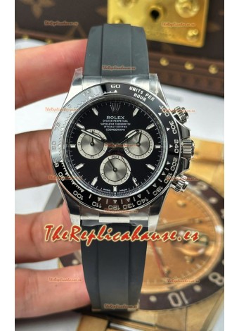 Reloj Rolex Daytona Super Clone 126519LN Dial Negro Movimiento Movimiento Cal.4131 - Acero 904L