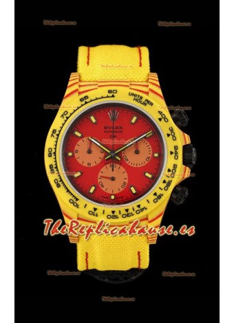 Reloj Rolex Daytona DiW Edición Volcano - Caja de Carbono Forjado Réplica Espejo 1:1