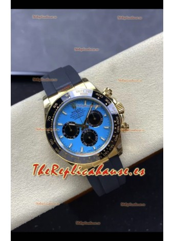 Rolex Daytona Super Clone 126518LN Oro Amarillo Dial Turquesa Movimiento Original Cal.4131