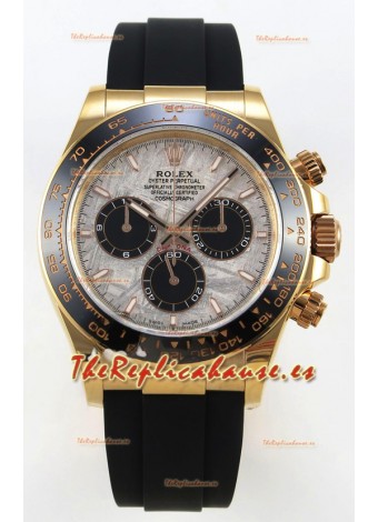 Rolex Daytona Super Clone 116518 Oro Rosado Dial Meteorito Movimiento Original Cal.4131