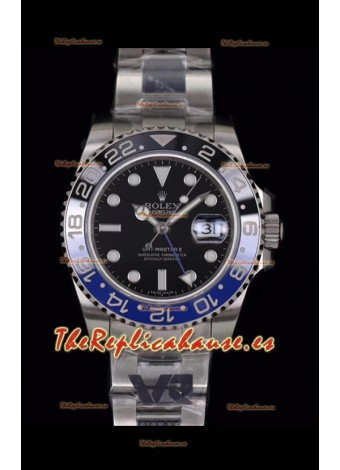 Rolex GMT Masters II 126710BLNR Batman Movimiento Cal.3186 Réplica Suizo - Reloj de Acero 904L Ultimate