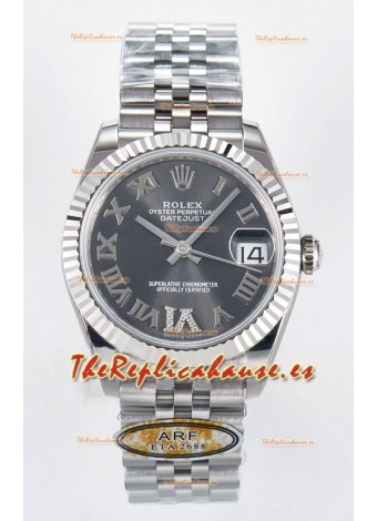 Rolex Super Clone Datejust ETA 2688 Movement 31MM Acero Inoxidable Case Reloj Dial Gris