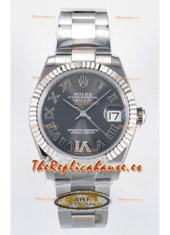 Rolex Super Clone Datejust ETA 2688 Movement 31MM Acero Inoxidable Case Reloj Dial Gris