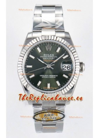 Rolex Super Clone Datejust ETA 2688 Movement 31MM Reloj Caja Acero Inoxidable Dial Verde