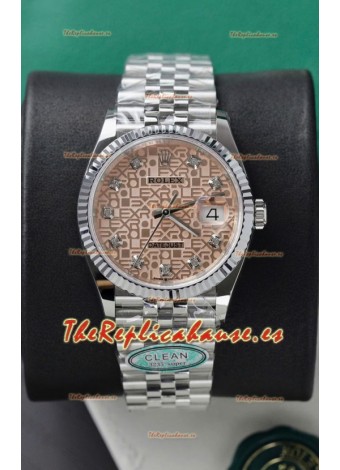 Rolex Super Clone Datejust ETA 3235 Movement 36MM Sundust Computer dial 36MM Reloj Caja Acero
