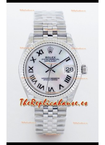 Rolex Datejust M126234 36MM ETA2836 Dial Blanco Madre Perla - Numerales Romanos 