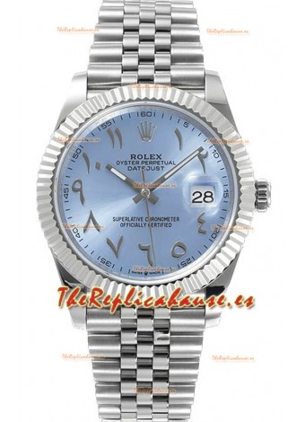 Rolex Datejust M126300 41MM ETA3235 Dial Arábico Azul Ice - Caja Acero 904L
