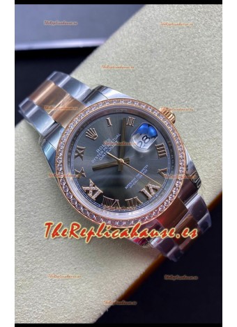 Rolex Datejust 126281RBR-0012 36MM Reloj Réplica a Espejo en Acero 904L - Dial Gris