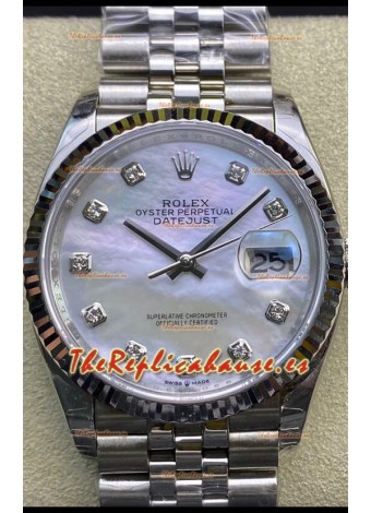 Rolex Datejust 178384 31MM Reloj Réplica Suizo a espejo 1:1 Acero 904L - Dial Blanco Perla