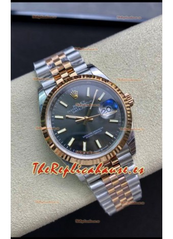Rolex Datejust 126231 36MM Reloj Réplica Suizo a Espejo 1:1 en Acero 904L - Dial Gris