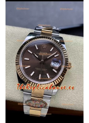 Rolex Datejust 126331 41MM Suizo ETA 3235 Reloj Réplica Espejo 1:1 en Oro Rosado Acero 904L