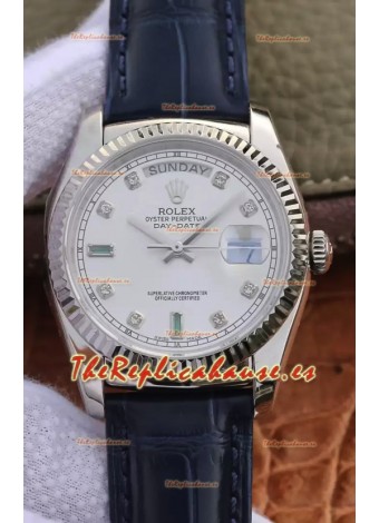 Rolex Day Date Reloj Acero 904L Dial Acero 36MM - Calidad Espejo 1:1