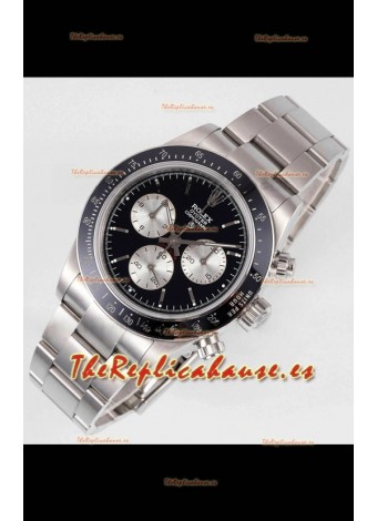 Rolex Daytona Super Clone BLAKEN Paul Newman Dial Negro Reloj Réplica Suizo - Movimiento 4130