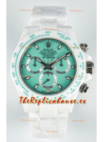 Rolex Daytona AET Remould Dial Verde Claro Correa Cerámica Completa en Movimiento Cal.4130