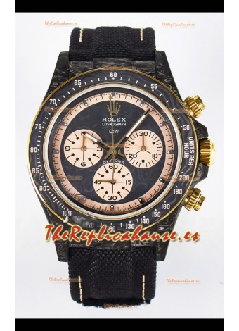 Rolex Daytona Super Clone DiW Edition Reloj Fibra Carbono en Dial Gris - Movimiento Cal.4130