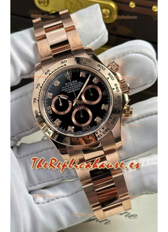 Rolex Daytona Super Clone REF.126505 Cal 4131 1:1 Reloj Réplica Suizo - Acero 904L Rose Gold