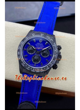 Rolex Daytona DiW Reloj Edición Miami Blue - Caja Carbono Forjado Réplica Espejo 1:1
