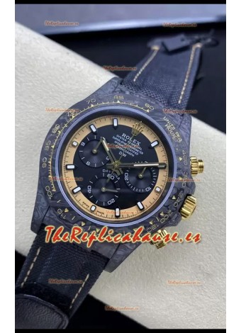 Rolex Cosmograph Daytona Edición DiW CREAM INVERT GOLD Reloj Réplica Fibra de Carbono