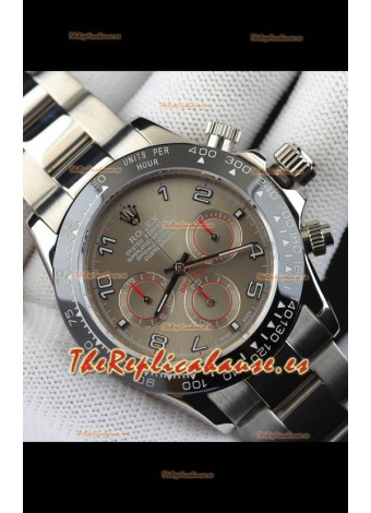 Rolex Daytona Movimiento Japonés Reloj Réplica en Dial Gris - Bisel de Cerámica 