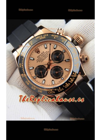 Rolex Daytona Movimiento Japonés Caja de Oro Reloj Réplica en Dial Champange 