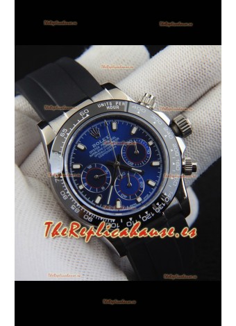 Rolex Daytona Movimiento Japonés Caja Acero Reloj Réplica en Dial Azul
