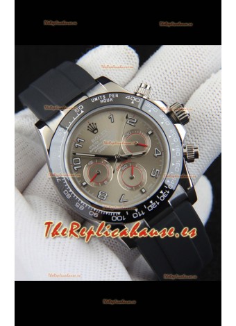 Rolex Daytona Movimiento Japonés Caja Acero Reloj Réplica en Dial Gris