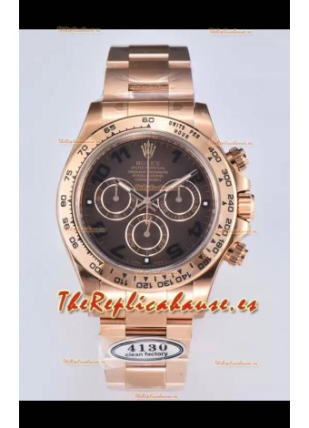 Rolex Cosmograph Daytona M116505-0011 Oro Rosado Movimiento Original Cal.4130 - Reloj Acero 904L