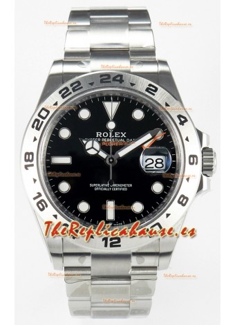 Rolex Explorer II Super Clone M216570-002 Reloj Réplica Espejo 1:1 - Dial Negro CAL. 3285 Movement