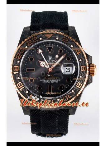 Rolex GMT Masters II Super Clone DiW Edition Réplica Suiza Ligera Reloj Caja Carbono