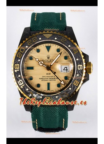 Rolex GMT Masters II Super Clone DiW Edition Réplica Suiza Ligera Reloj Caja Carbono