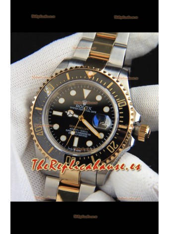 Rolex Sea Dweller Movimiento Japonés Reloj Réplica Caja Dos Tonos 43MM