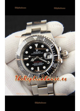 Rolex Sea Dweller Movimiento Japonés Reloj Réplica Dial Negro 43MM