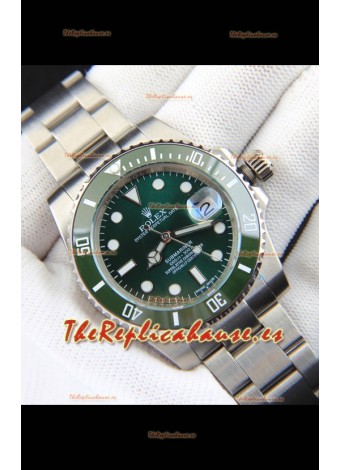 Rolex Submariner Reloj Japanese Reloj Réplica Dial Acero 904L Bisel de Cerámica en Verde