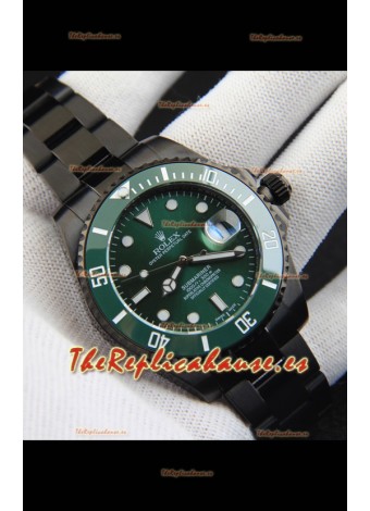 Rolex Submariner Reloj Réplica Japonés con Revestimiento en PVD Dial Verde 