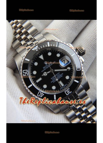 Rolex Submariner Reloj Japanese Reloj Réplica Dial Acero 904L Bisel de Cerámica en Negro