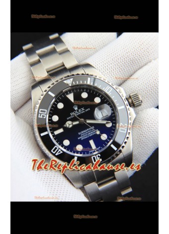 Rolex Submariner Reloj Réplica Japonés Acero 904L Dial Degradado