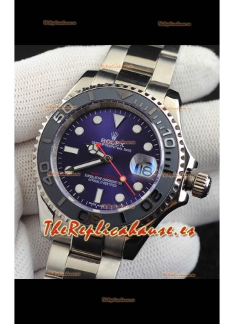Rolex Yachtmaster Acero Inoxidable Japonés Reloj Réplica- 40MM - Dial Azul