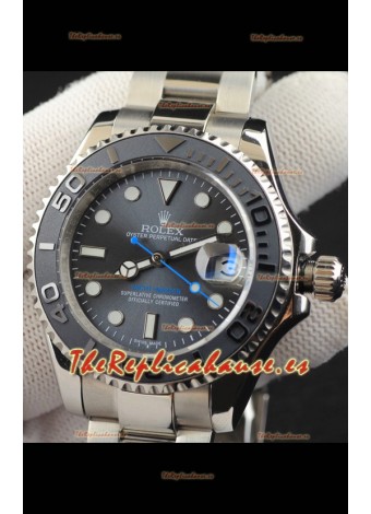 Rolex Yachtmaster Acero Inoxidable Japones Reloj Réplica- 40MM - Dial Gris 