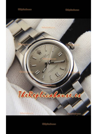 Rolex Oyster Perpetual Movimiento Japonés Reloj Réplica36MM - Dial Gris