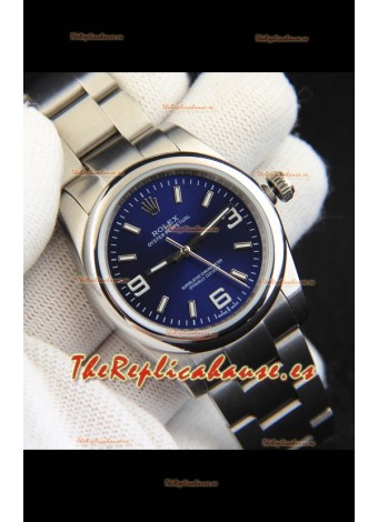 Rolex Oyster Perpetual Movimiento Japonés Reloj Réplica36MM - Dial Azul